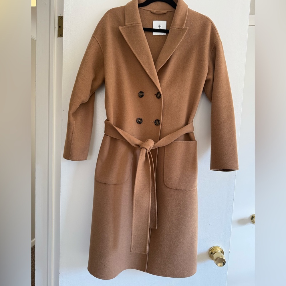 Anine Bing Dylan Coat, Camel, Size XS